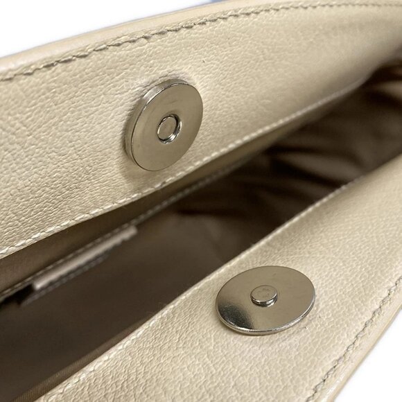 Auth DIOR/ChristianDior Flower,Trotter - Cream Dark Brown Multi Canvas Leather - Picture 15 of 16